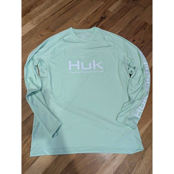 HUK Men's Pursuit Vented Long Sleeve Fishing Shirt (+30 UPF) NWT - Picture 6 of 13